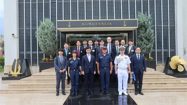 Japonya Parlamentosu milletvekilleri, İstanbul Tersanesi Komutanlığını ziyaret etti - ANKARA