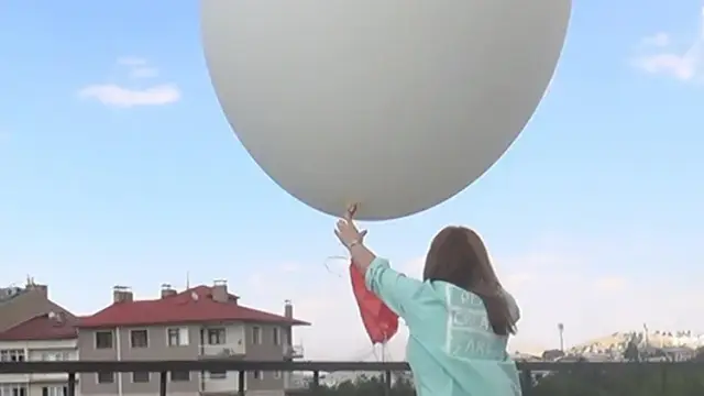 Erzurum’da hava tahmini için balonlu ölçüm! Günde 2 kez bırakılıyor