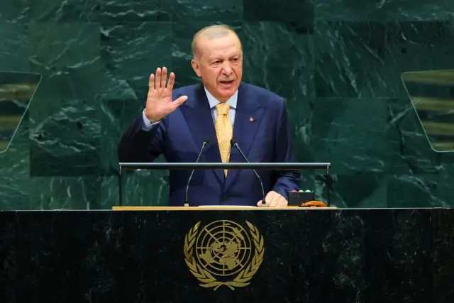 Israeli envoy leaves hall during Erdoğan's UN speech